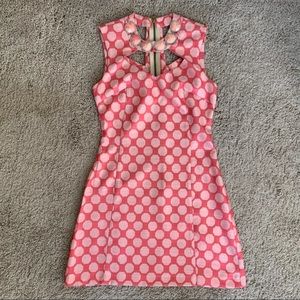 River Island Pink Geometric Mini Dress